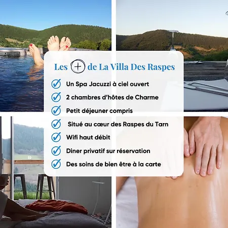 Bed & Breakfast La Des Raspes - Holistique - Adult Only Viala-du-Tarn